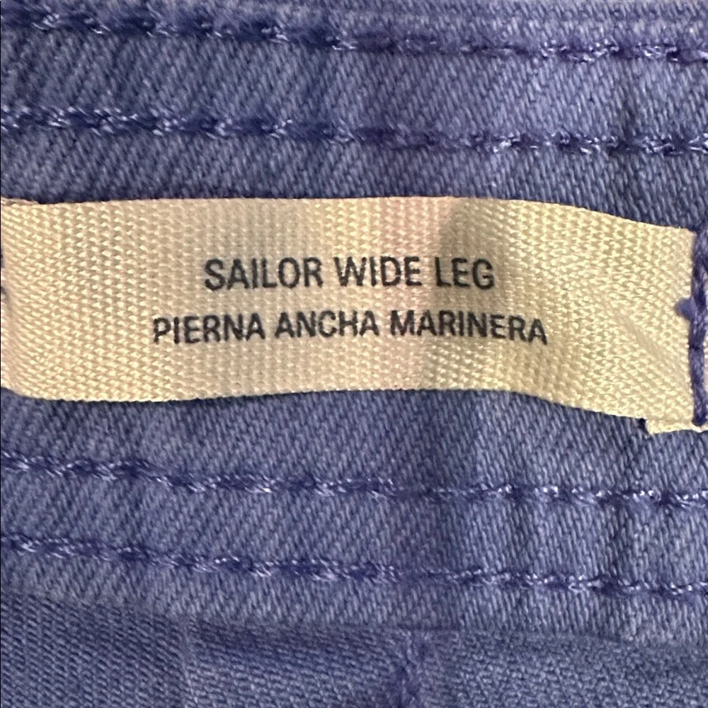 Sailor High-Rise Wide Leg Relaxed Fit Ankle Jeans - Blue, Women’s Size 6, Trendy - Picture 6 of 9